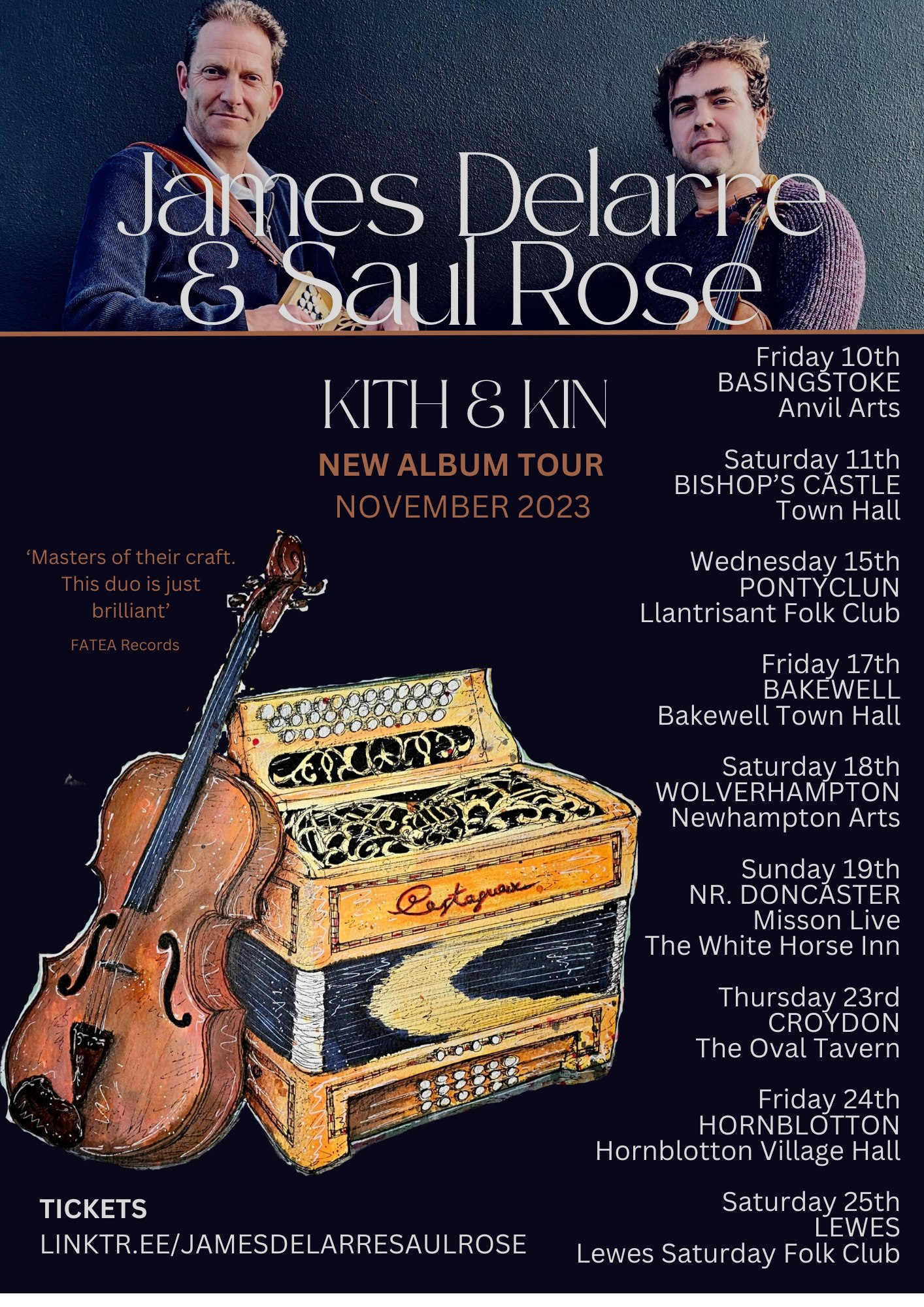 James Delarre and Saul Rose Concert