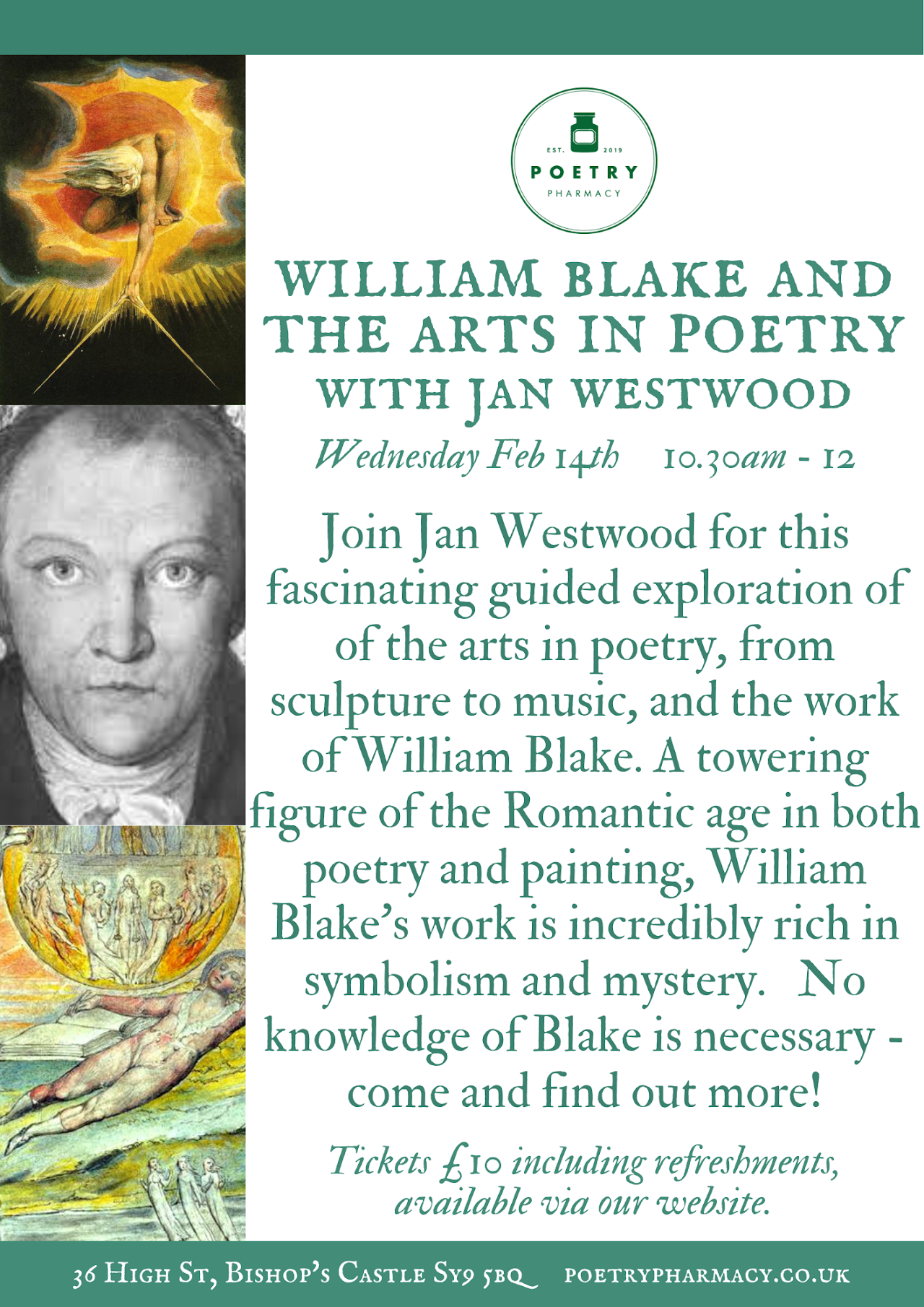 William Blake and the Arts in Poetry - Arts Festival