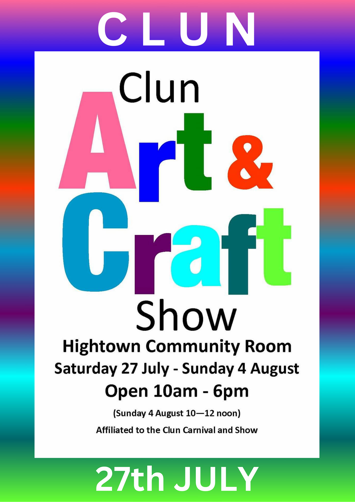 Clun Art & Craft Show