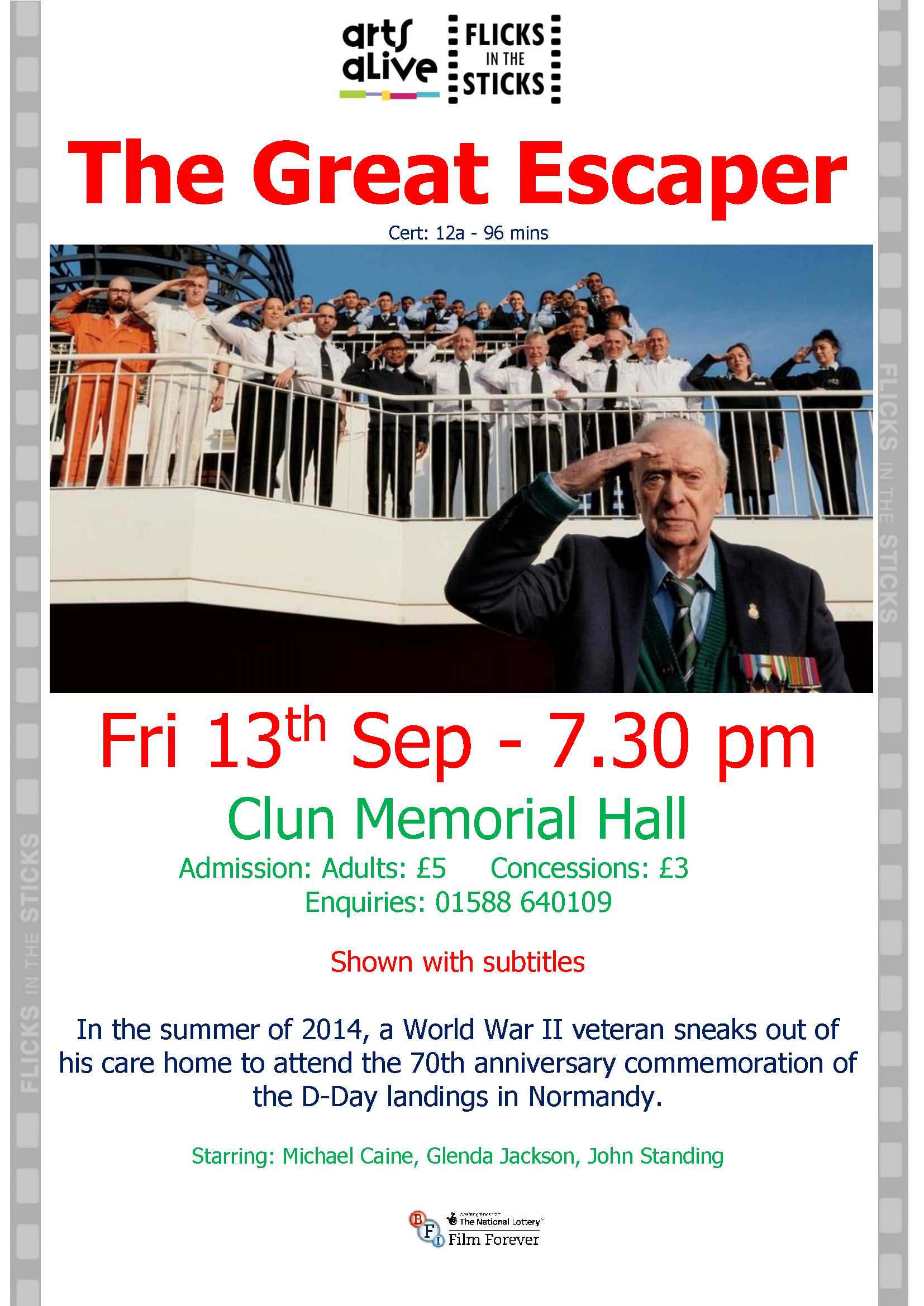 Film - The Great Escaper- Michael Cain