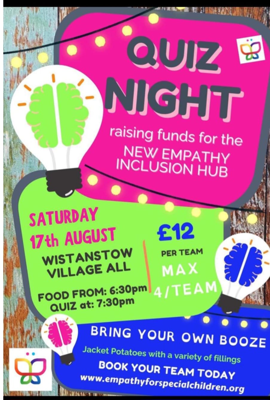 Quiz Night at Wistanstow Village Hall