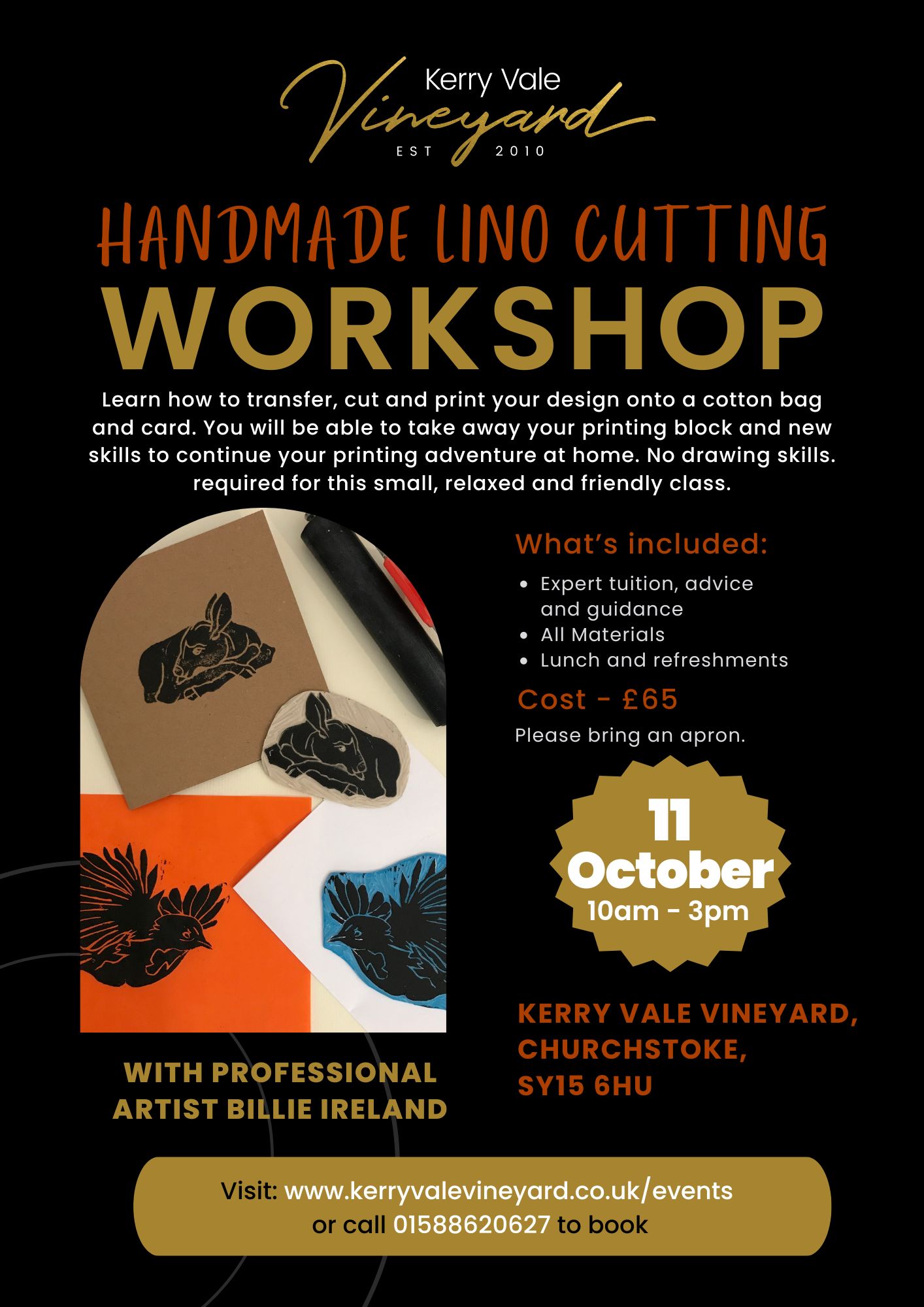 Lino cutting Workshop with Billie Ireland
