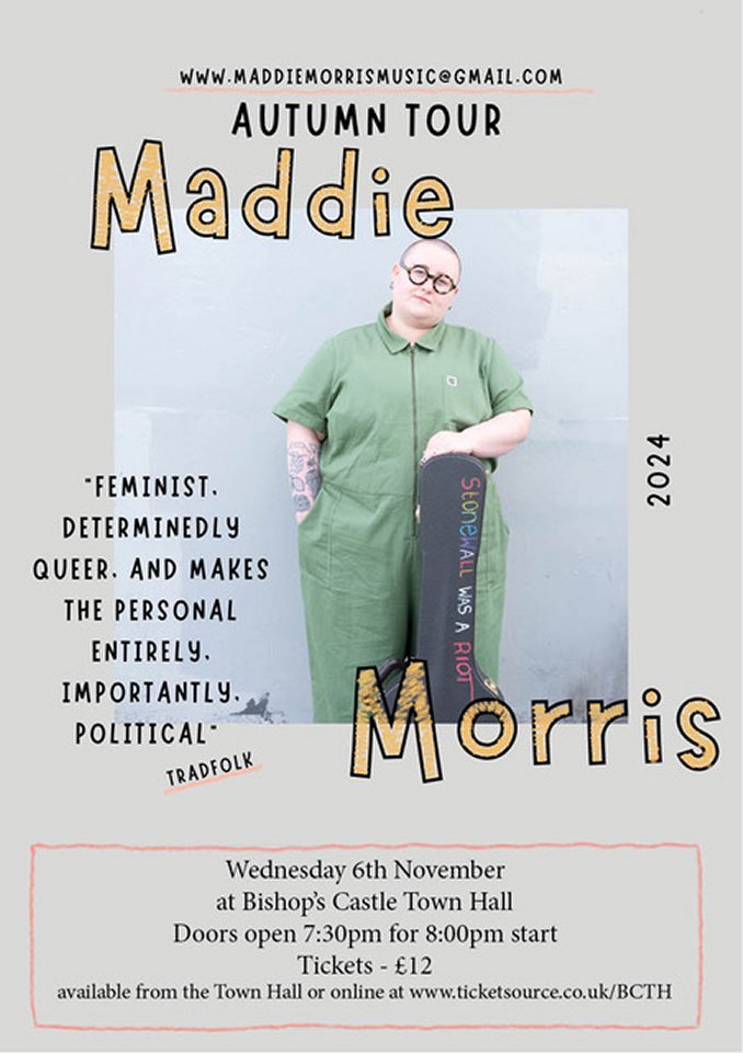 Folk concert - Maddie Morris - Autumn Tour