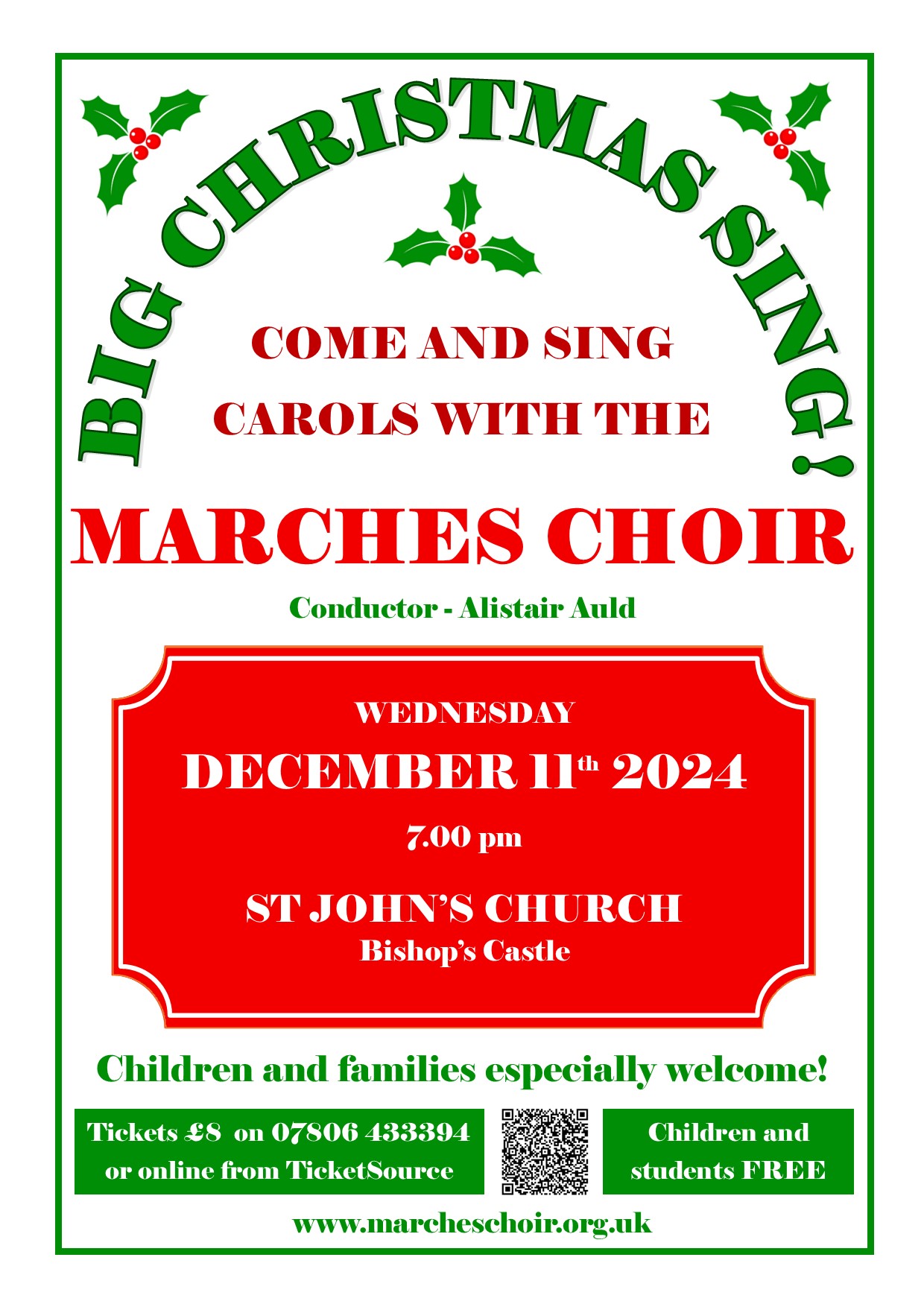 The Marches Choir present a "Big Christmas Sing!"