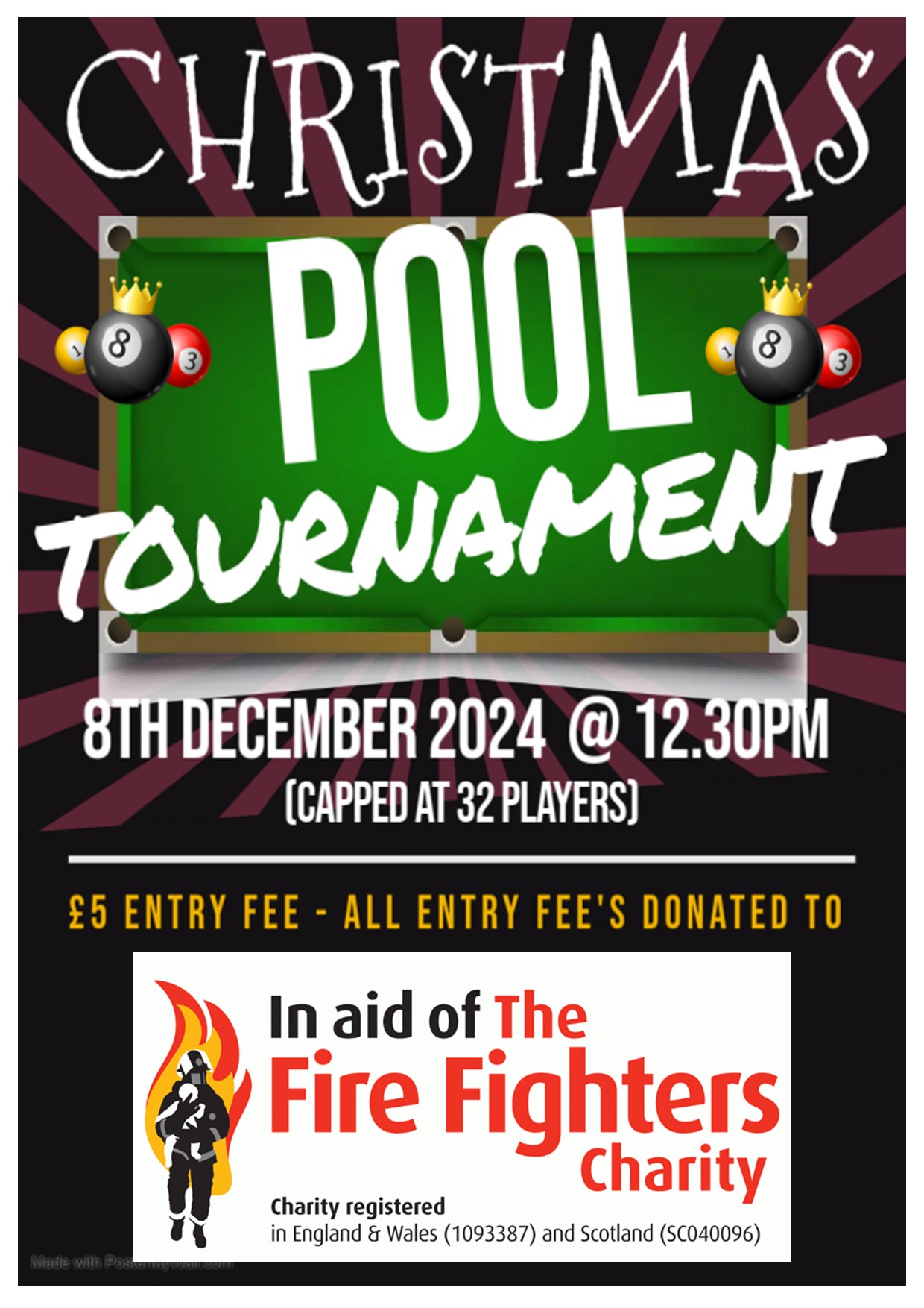 Christmas pool tournament