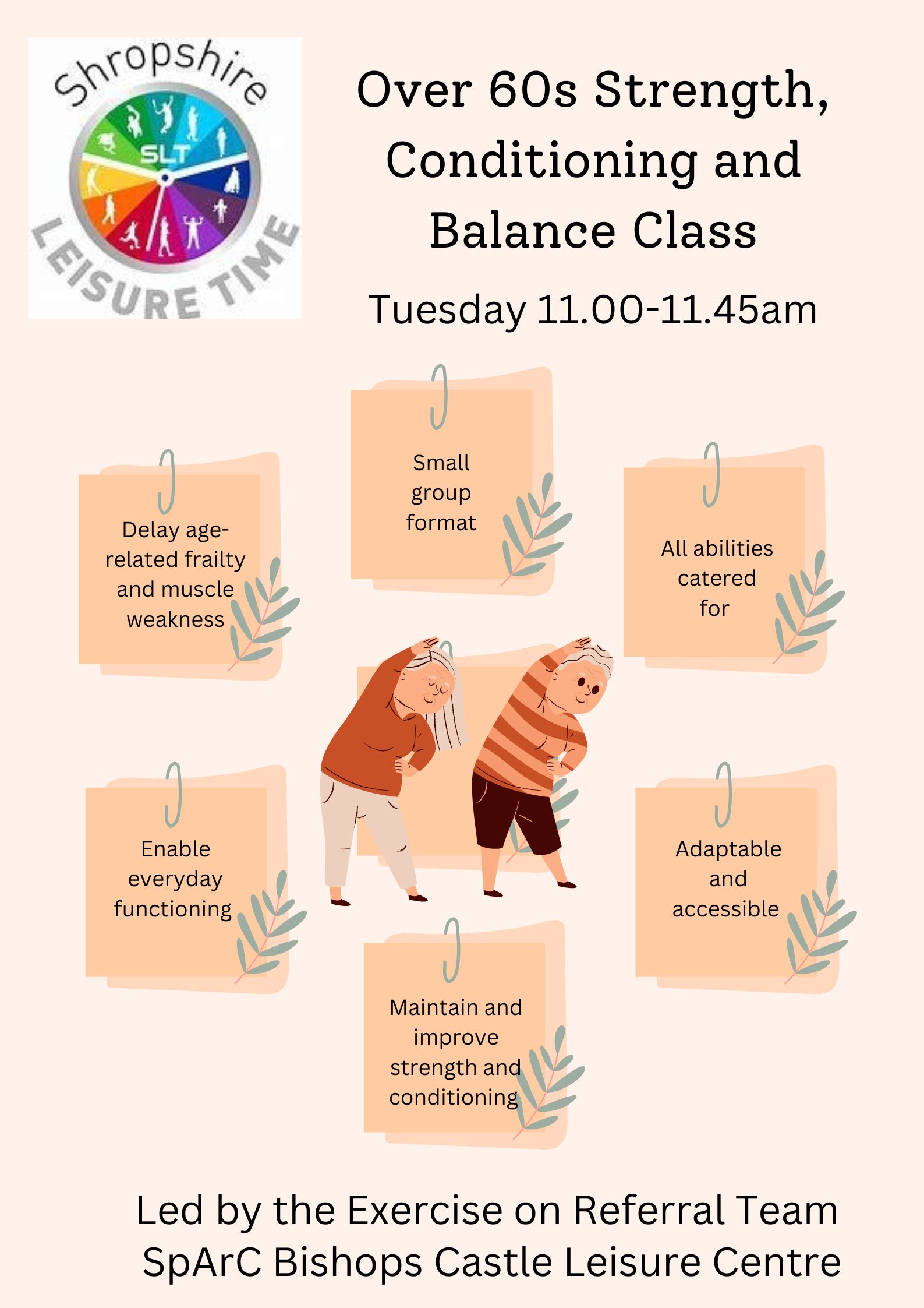Exercise on Referral Strength, Conditioning & Balance Class