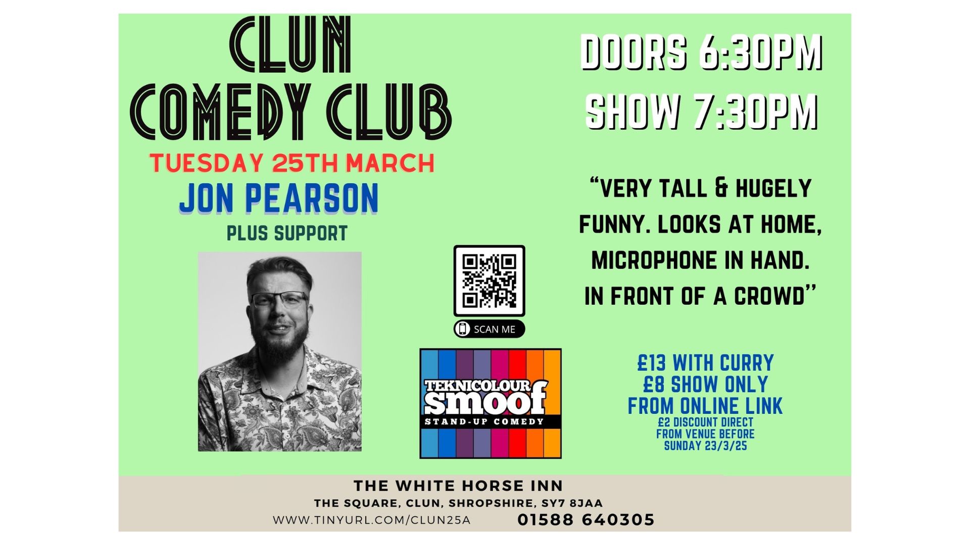 Clun Comedy Club with Jon Pearson