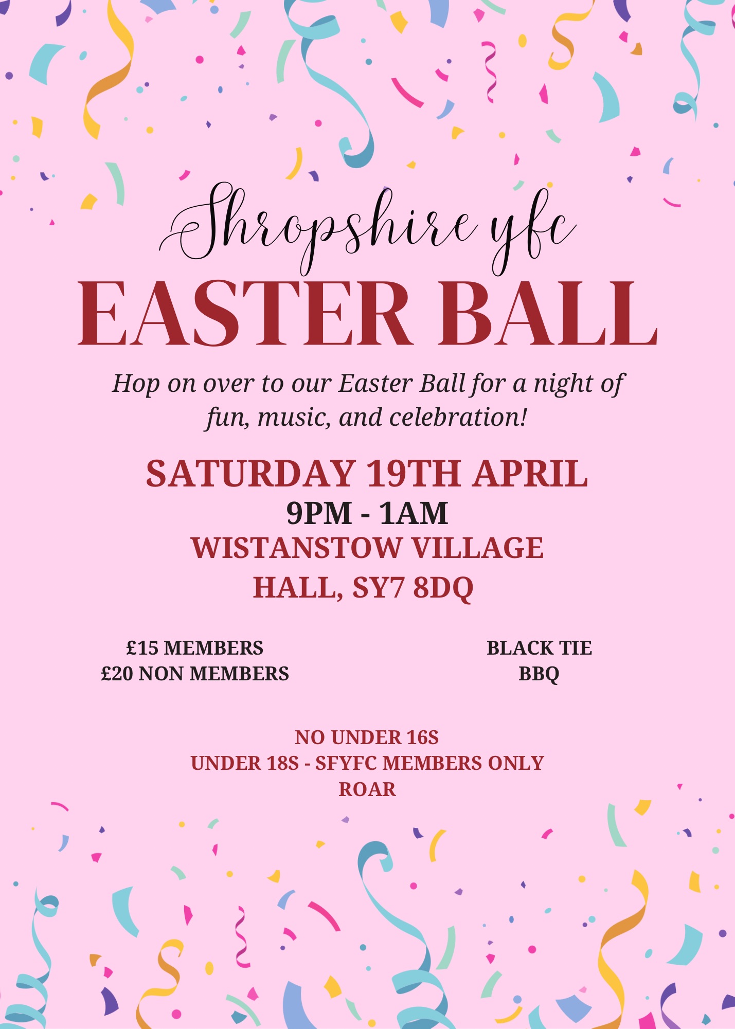 Easter Ball - Young Farmers Club